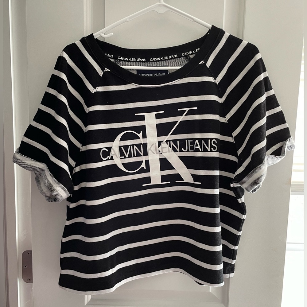 Calvin Klein striped shirt size large